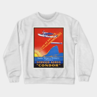 Brazil Vintage Travel Poster 1932 Crewneck Sweatshirt